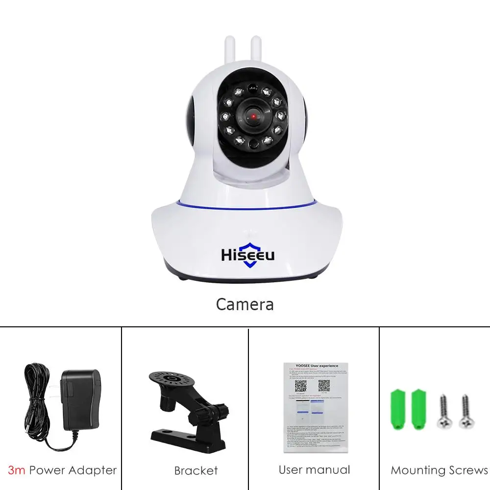 Hiseeu FH1D H.264 3MP 1536P Беспроводная ip-камера WiFi 1536P домашняя камера видеонаблюдения CCTV монитор радионяни автоматическое отслеживание