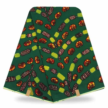 

Latest Cotton Wax Fabric African Wax Prints Fabric, 6 Yards Wholesale Dutch Wax Fabric For Sewning DF-82
