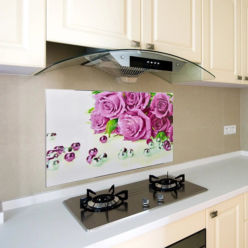 

Home Decor Romantic Rose Flower Love 3d Wall Sticker Waterproof Tinfoil Living Room flower shop Decals Mother's Day gift