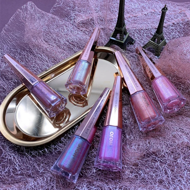

Shimmer Eye Shadow Makeup Cosmetics Metallic Waterproof Non-Dizzy Long-Lasting Liquid Eyeshadow