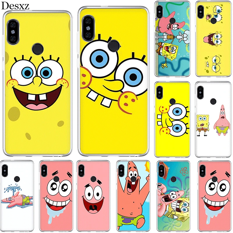 

Soft TPU Case For Xiaomi Redmi 4A 4X 5 5A 6 6A Pro S2 Spongebob Cover