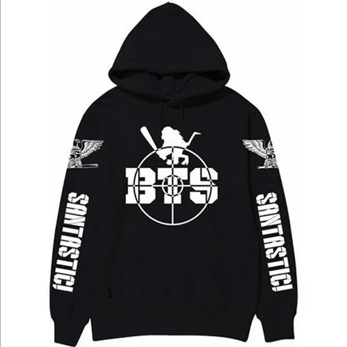 kpop BTS bulletproof youth group with the pullover hoodie BTS spring and autumn loose couple shirt black red gray optional kpop BTS bulletproof youth group with the pullover hoodie BTS spring and autumn loose couple shirt black red gray optional