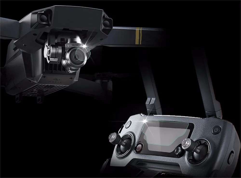 MASiKEN пленка на защитное стекло стальная пленка крышка объектива камеры для DJI Mavic pro RC Drone FPV uav закаленный стеклянный беспилотник аксессуары