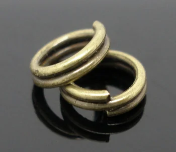 

DoreenBeads 1000PCs Bronze Tone Double Loop Split Open Jump Rings 5mm Dia