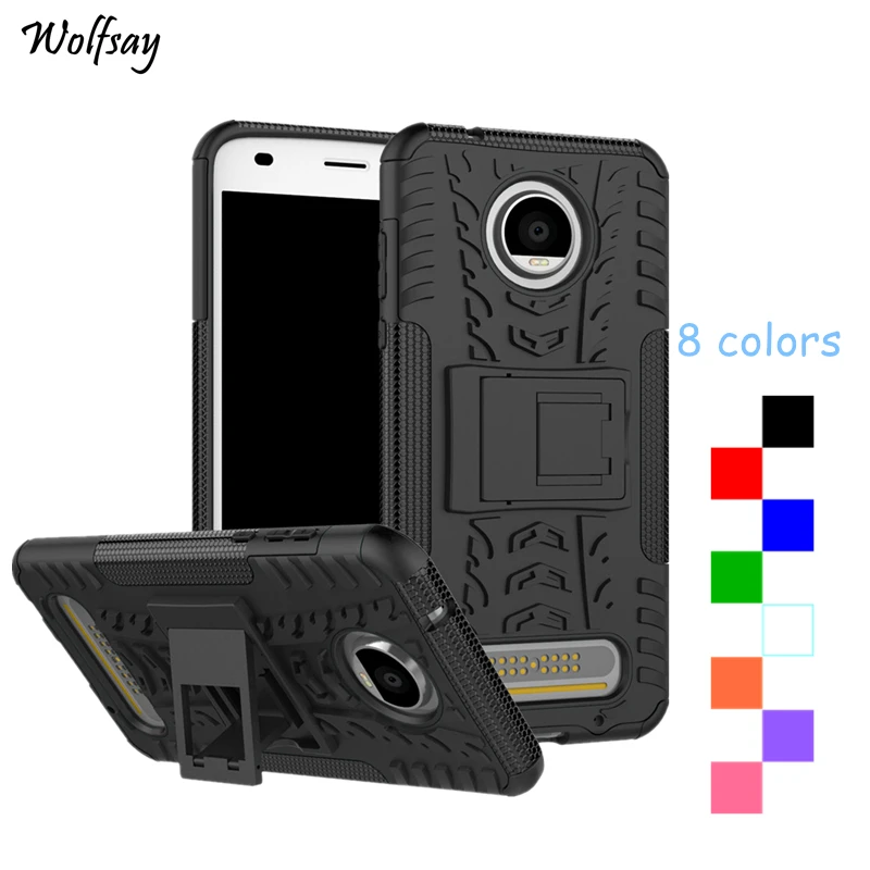 

Wolfsay Capa For Motorola Moto Z2 Play Cases For Moto Z2Play Phone Cover 5.5" Plastic Tough Rubber Armor For Moto Z2 Play Case