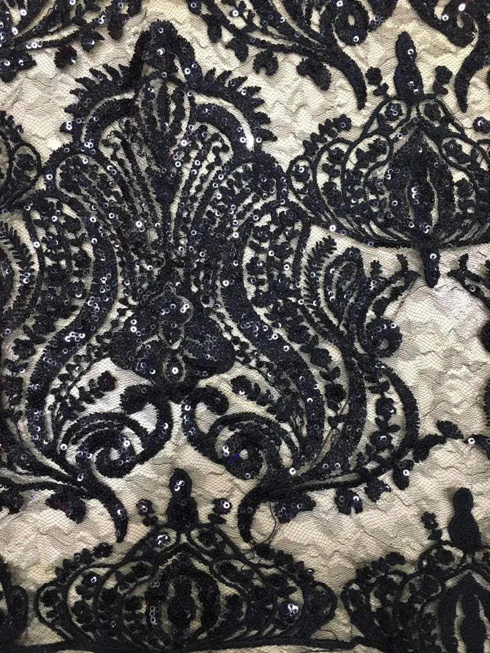 

new african french lace fabric top quality SYJ-781 lace fabric with colorful sequins lace fabric