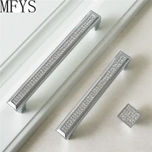 5'' 6.3'' 7.55'' Modern Dresser Pull Knobs Glass Rhinestone Crystal Drawer Pulls Handle Knob Kitchen Cabinet Door Handles Knobs 3 75 5 6 3 crystal black drawer pull handle knob kitchen cabinet door handles knobs glass rhinestone dresser pulls decor