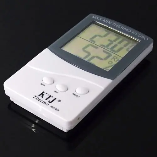 Indoor Digital LCD Thermometer Hygrometer MAX MIN THERMO HYGRO Desktop