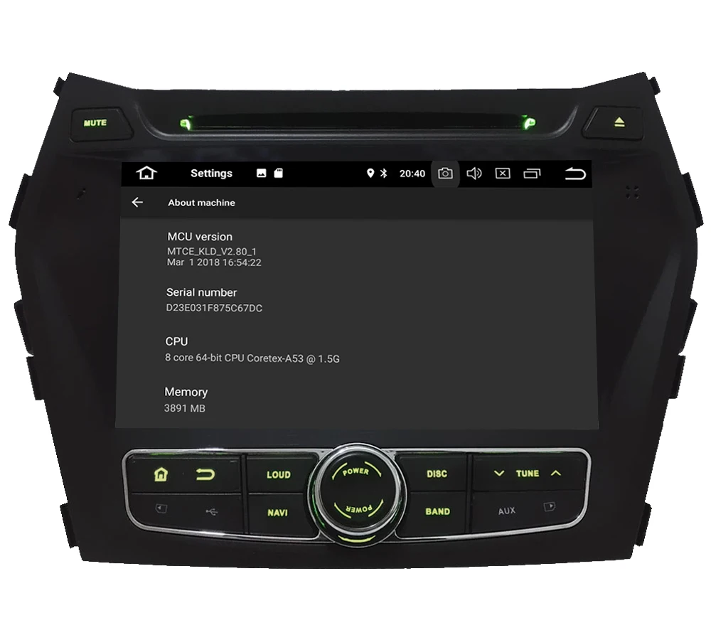 Perfect KLYDE 8" 4G WIFI Octa Core PX5 Android 8.0 4GB RAM 32GB ROM Car DVD Multimedia Player Stereo For Hyundai IX45 Santa FE 2013-2016 4