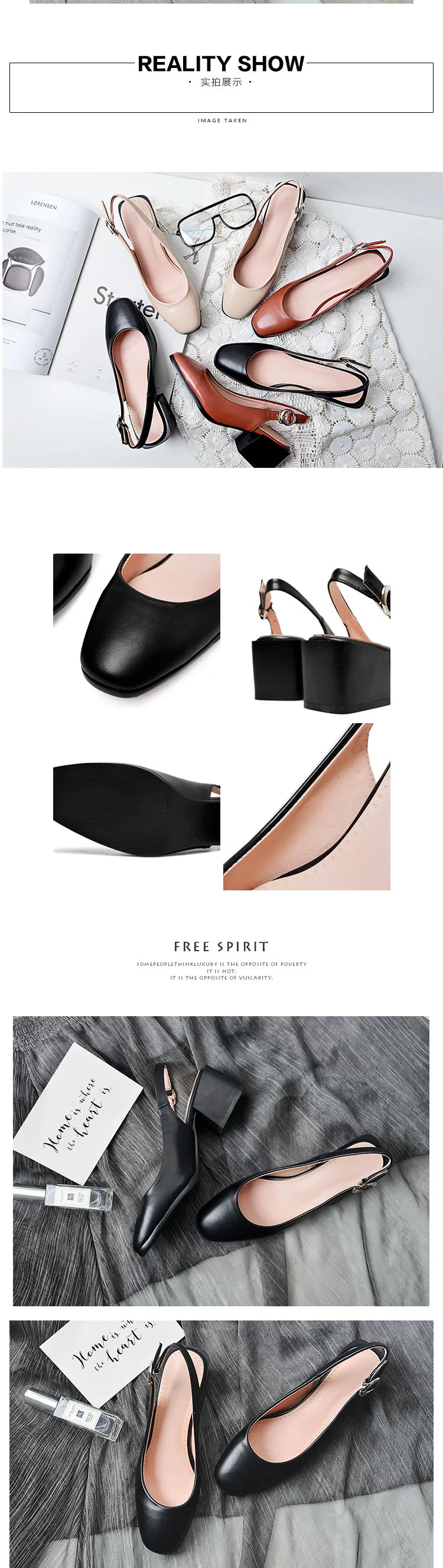 Retro closed square toe sandals slingback summer woman gladiator shoes thick heels solid casual sandalias mujer femme shoes