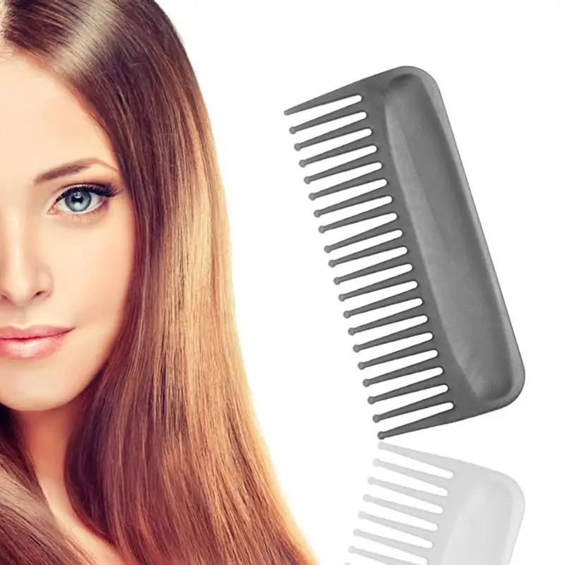 19 Large Gray Wide Teeth Comb Heat Resistant ABS Plastic Heat resistant