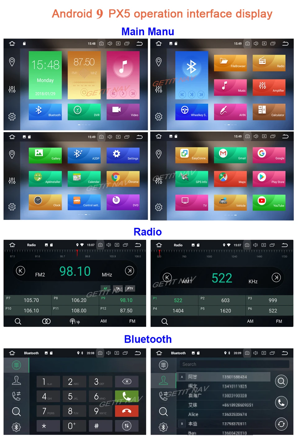 Perfect DSP Chip IPS Android 9.0 4G 64G CAR GPS For Audi A4 B6 B7 S4 B7 B6 RS4 B7 SEAT Exeo dvd player stereo radio WIFI BT CARPLAY PC 23