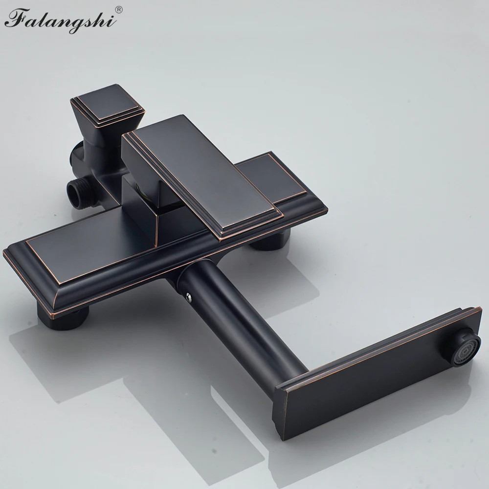 Bathroom Rainfall Shower Faucet Set Solid Brass