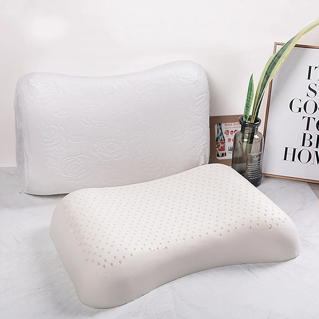 

Comfortable Latex Cushion Shoulder Neck Protector Pillow Core Headrest Soft Head Sleeping Pillow Home