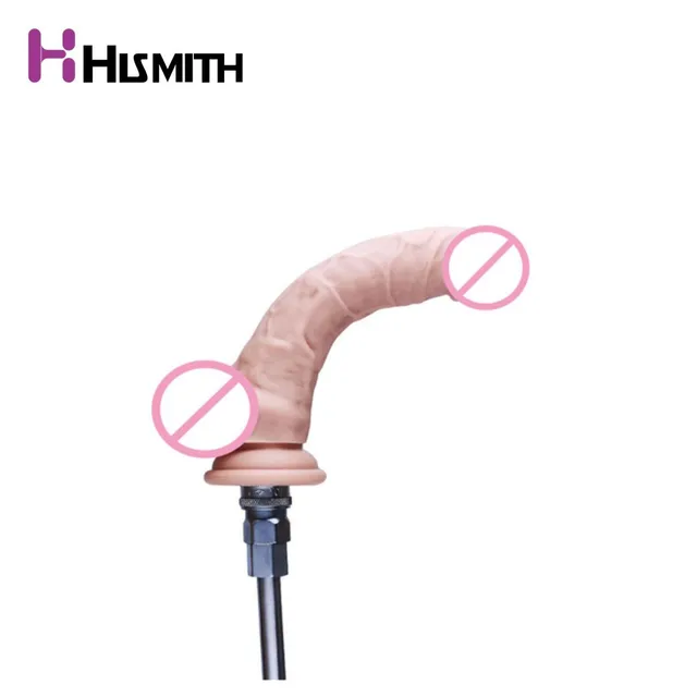 Metal Sex Machine Dildo Attachment 8Inch Fda Silicone -2151