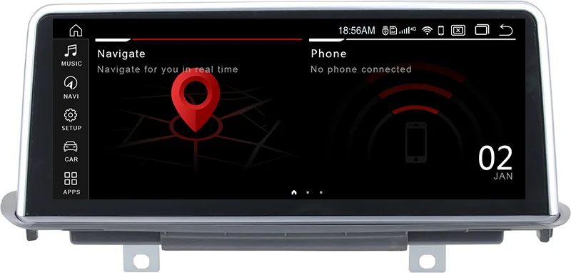Flash Deal New ID7 4G RAM +32G ROM Android 9.0 Car Radio Audio Stereo MP5 for BMW X5 E70 X6 E71 2007-2017 +1080P+GPS Navi+Mirror Link+wifi 1