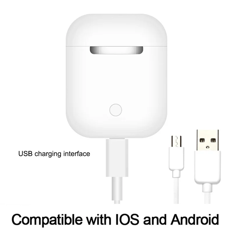 Bluetooth наушники i10 Max TWS беспроводные невидимые мини стереогарнитура с зарядным