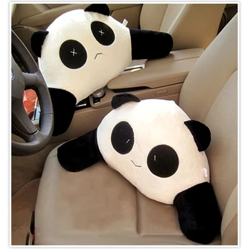 

1 PC 53*26cm Cartoon Panda Children Car Interior Waist Support Pillow Back Seat Guard Pad Cute Car Accessories