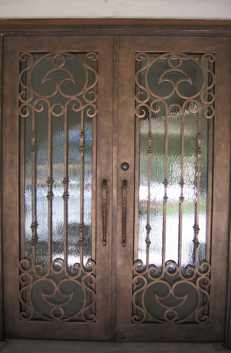 timber wrought iron doors wrought iron door window insertsin Doors