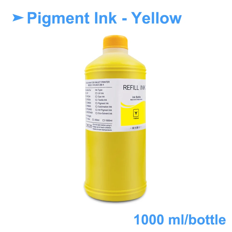 Набор пигментных чернил для Epson 1000 7700 T3000 T5000 T7000 T3200 T5200 T7200 T3070 T3270 T5270 T7270 5x9700