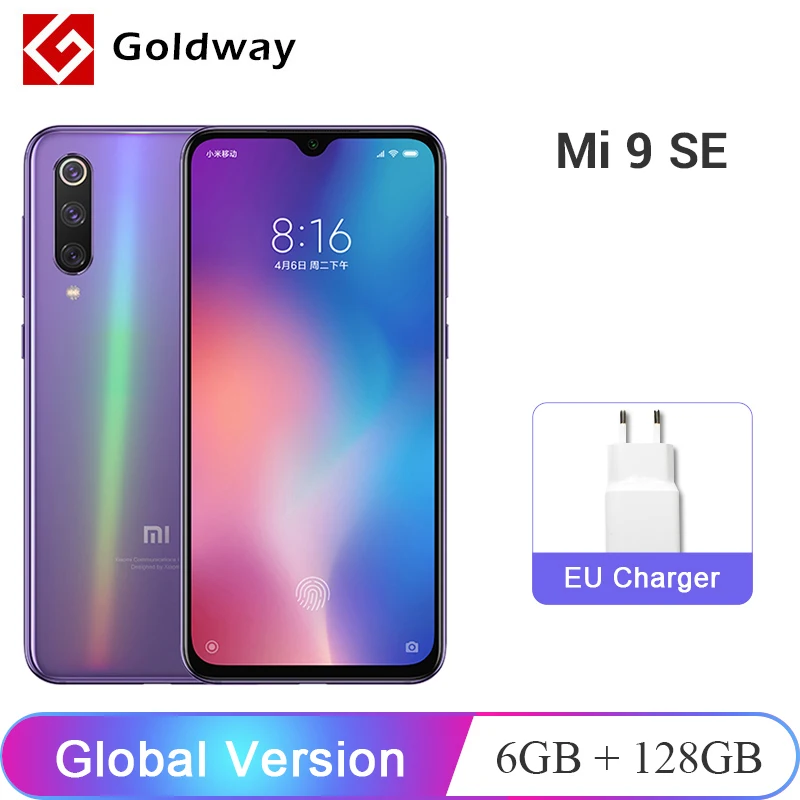 Глобальная версия Xiaomi mi 9 SE 6 ГБ ОЗУ 128 Гб ПЗУ смартфон Snapdragon 712 четыре ядра 48мп