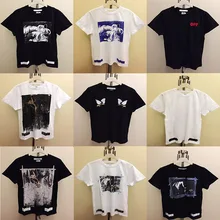 Лучший издание с задний шов 2016off-white C/O Караваджо проблемных ангел печати с коротким рукавом футболки tee off white вирджил abloh