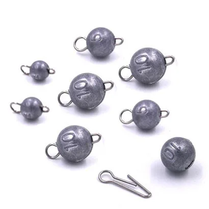 الصيد معالجة اكسسوارات سريعة إدراج الرصاص ثقالة جولة كرات الوزن 2/3/5/7/10g /12g/14g/18g/21g