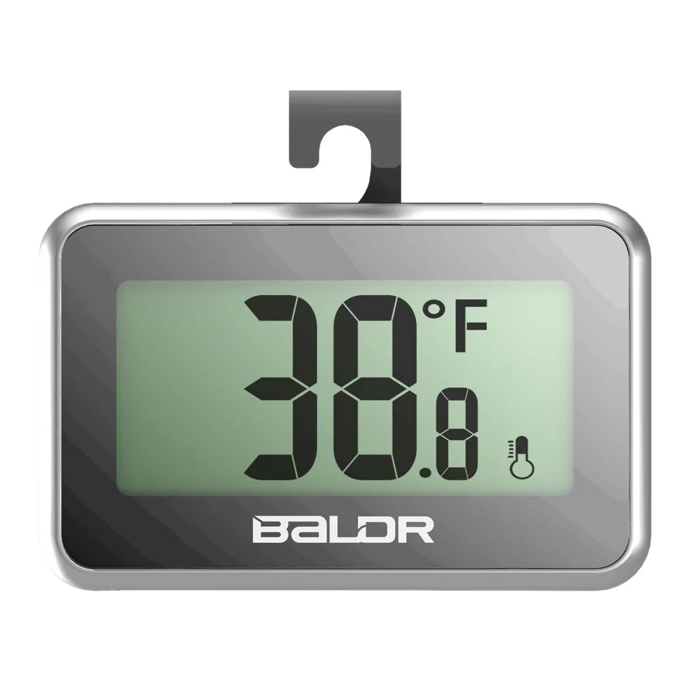 

Baldr LCD Digital Mini Thermometer Fridge Magnet Probe Refrigerator Freezer Max/Min Temperature Sensor Meter Kitchen Thermograph