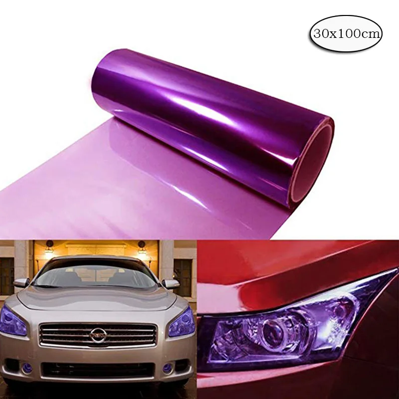 

Car Self Adhesive Headlight Bumper Sticker Sheet Protection Film Hood Paint Vinyl Sheet Tail Lights Smoke Fog Lights CB035