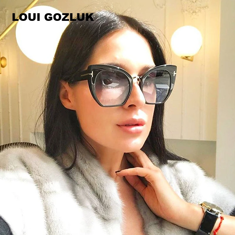 

Fashion TF Women Sunglasses Women Men Brand Designer Tom Sun Glasses For Male Female Mirror Clear Shades Gafas De Sol Hombre