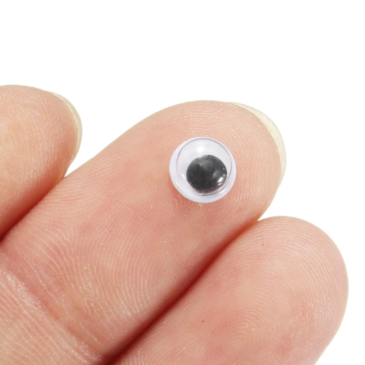 1000 шт 6 мм круглый Wobbly Googly Eye самоклеящийся для одежды Скрапбукинг плюшевый медведь Набивная игрушка оснастка Перчаточная кукла животного