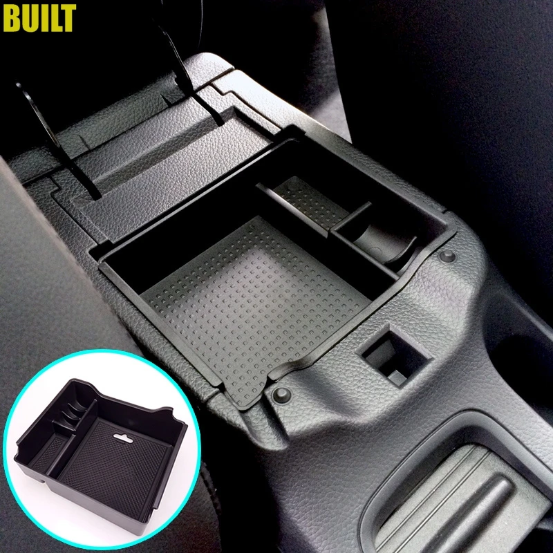 

Car Central Armrest Storage Box For Nissan Tiida II 2015-2017 2018 RU MODEL Console Arm Rest Tray Holder Case Pallet Container