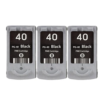

[Hisaint] 3X PG-40 PG40 Black Inkjet Cartridge For Canon PIXMA IP2500 IP2600 MX300 MX310 MP160 MP140 MP150 Printer Ink