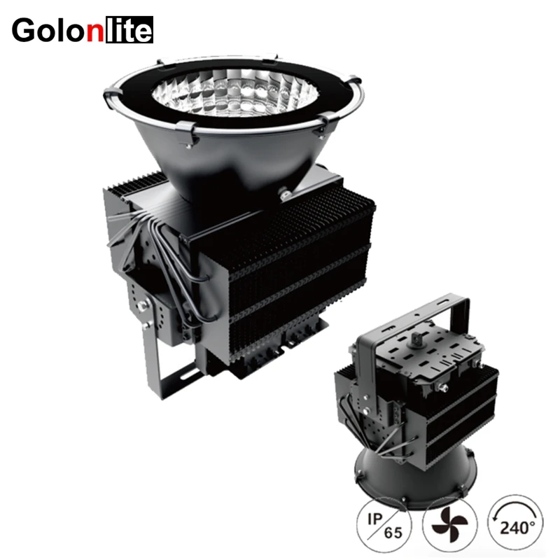 

Golonlite outdoor LED flood light 300W for stadium wharf airport sport court 300 watts led floodlight 500W 400W Meanwell driver