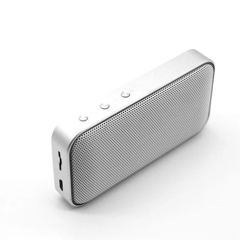 AEC BT209 мини беспроводной портативный супер Bluetooth динамик супер тонкий дизайн 5 Вт супер бас с тончайшим и легким дизайном - Цвет: Silver