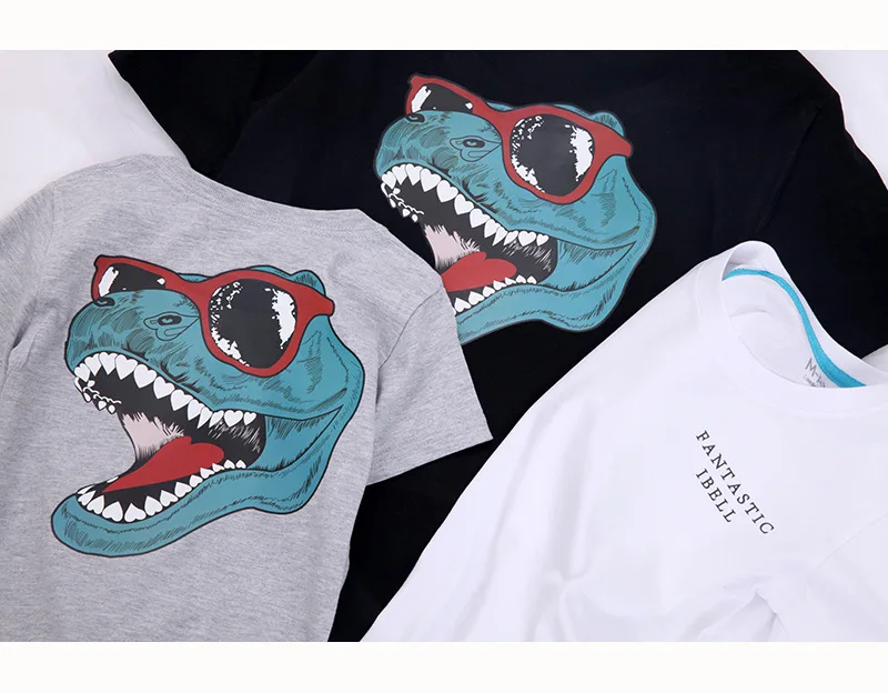 Одинаковые комплекты для семьи весенне-летние детские рубашки с изображением динозавров для девочек и мальчиков, футболка одежда для мамы и меня