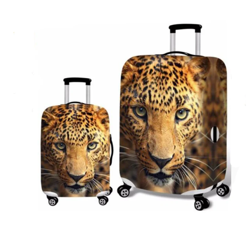 Leopard luggage protection case cover for 18-32 inch trolley case elastic thick wear-resistant travel dust cover Leopard luggage protection case cover for 18-32 inch trolley case elastic thick wear-resistant travel dust cover