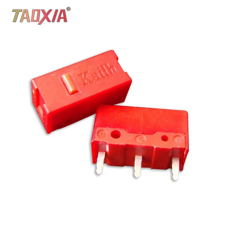 

Red Dot Mouse Micro Switch Game Micro-motion Esports Button Gold Contact Life 60 Million Click 2PCS Micro-button Gold Contactor