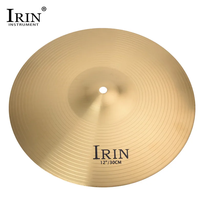 

IRIN 12 Inch Brass Crash Ride Hi-Hat Cymbals Box Drum Set Durable Brass Alloy Cymbal For Players Beginners Percussion Instrument