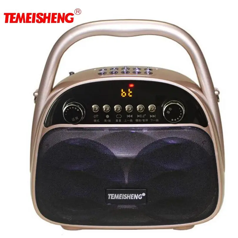 

A46 Stereo Portable High Power Speaker Bluetooth Speaker Support TF Card USB Disk Playback AUX And FM Radio Pc Speaker Column