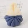 Blue Мочалка из люфы губка для душа пуф бальное платье с сеткой; Отшелушивающий премиум скруббер L514 - Цвет: Blue