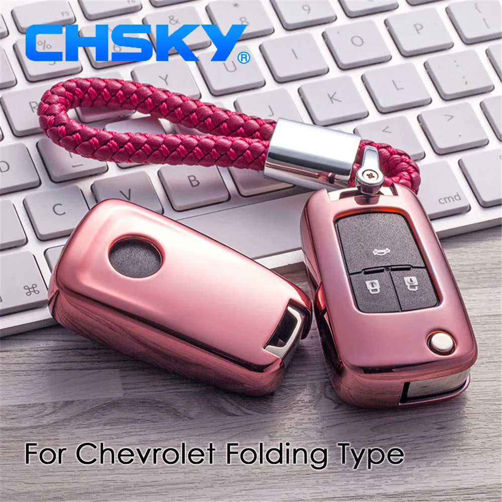 CHSKY TPU чехол для автомобильных ключей Chevrolet Cruze Aveo TRAX Opel Astra чехлы брелок