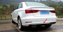 Sedan only! For Audi A3 2013 2014 2015 Stainless Steel Rear Door Tail Gate Bumper Molding Cover Trim 1pcs Car Styling!
