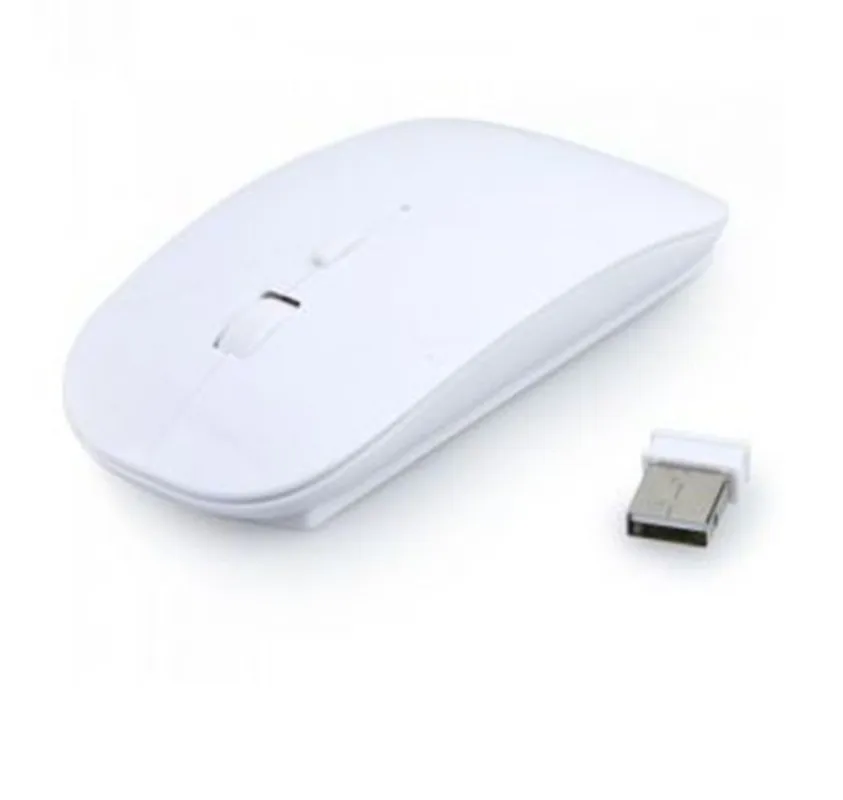 Ультра тонкая 2,4 ГГц Беспроводная оптическая мышь для ноутбука, ПК, 10 м USB, домашняя Рабочая мышь s, белая, Y60* SY0019# M5