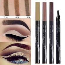 PHOERA 3 цвета, автоматическое матовое карандаш для бровей водостойкая татуировка для бровей с кисточкой долговечная Косметика для бровей TSLM2