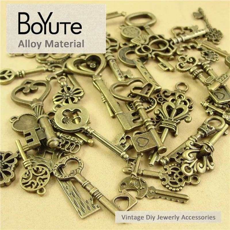 BoYuTe Mix 40 стилей Diy винтажные ювелирные аксессуары с фабрики металлический сплав брелок Подвески
