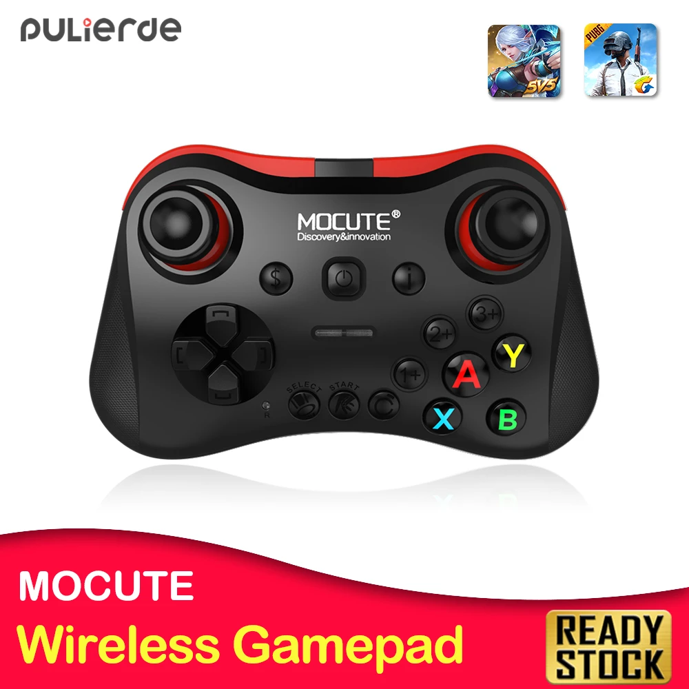 

Mocute 056 Bluetooth Gamepad Android Wireless Joystick VR Controller Mobile Joypad for PUBG Smartphone Smart TV BOX PC + Holder