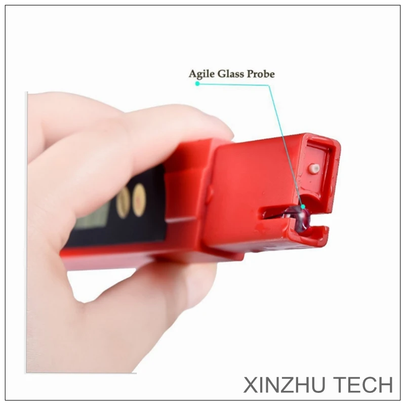 Новый ручной калибровочный рН метр портативный цифровой Красный с ЖК дисплеем