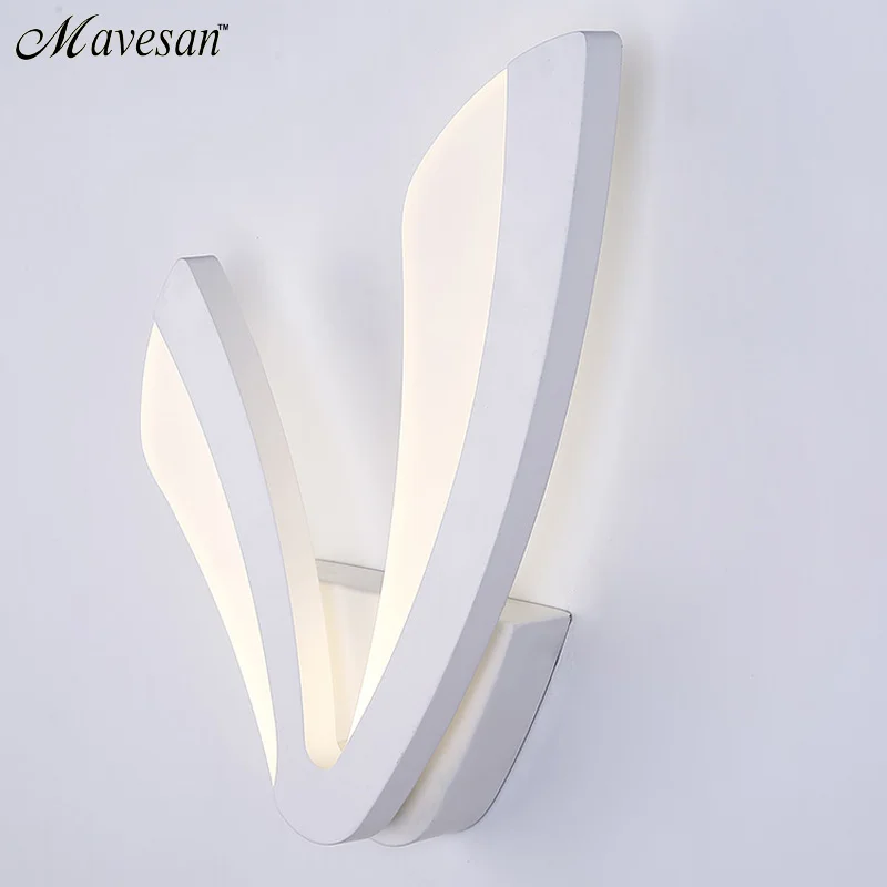 Billige Moderne 12W LED Wand Lampe Für Badezimmer Schlafzimmer Wand Leuchte Weiß Innen Beleuchtung Lampe AC100 265V FÜHRTE Wand Licht Innen beleuchtung