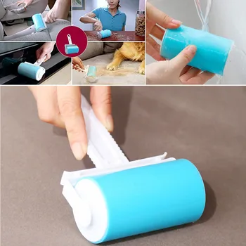 

1PC Dog Pet Hair Remover Brush Reusableashable Sticky Picker Set Cleaner Lint Roller Cleaning Tool